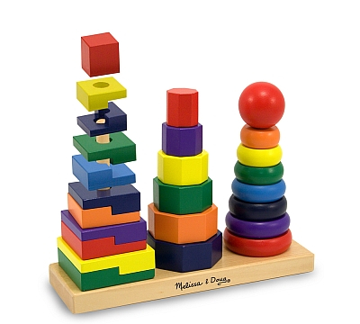 Baba kirakósok - Melissa-Doug-Forme-geometrice-de-stivuit
