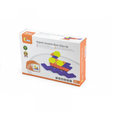 Jucarii 3-5 ani - Viga-Forme geometrice magnetice, Viga
