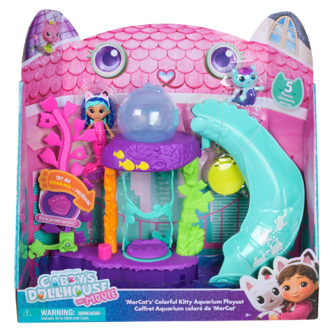 Oktató játékok - Gabbys Dollhouse Filmul Set Acvariul Colorat Cu Figurina Si Accesorii