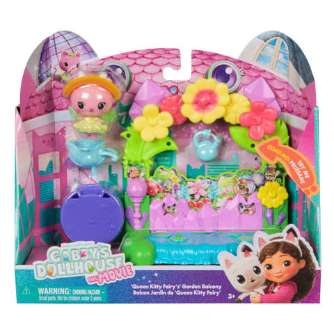 Oktató játékok - Gabbys Dollhouse Filmul Set Balconul Gradina Fermecata Si Figurina Kitty Cu Accesorii