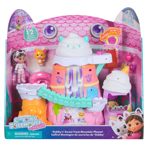 Jucarii educative - Spin Master- Gabbys Dollhouse Filmul Set De Joaca Muntele De Dulciuri A Lui Gabby