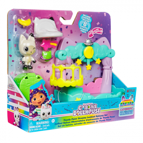 Játékok 3-5 éveseknek -  Gabbys Dollhouse Set Balcon Decorat A Lui Pandy Paws