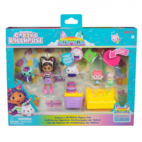 Játékok 3-5 éveseknek - Gabbys Dollhouse Set Figurine Pentru Ziua De Nastere A Lui Cakey