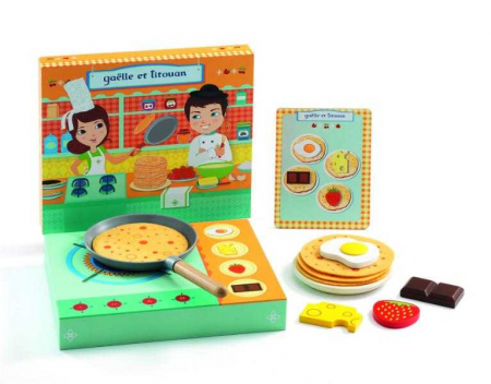 Materiale gradinita - Djeco-Gaelle-si-Titouan-Set-de-facut-clatite