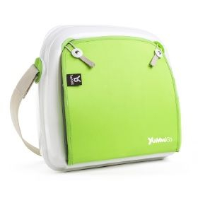Jucarii 0-1 ani - Geanta-scaun inaltator YummiGo Green | Gray
