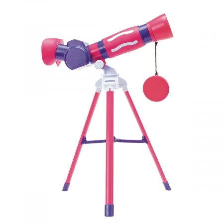 Kísérleti készletek gyerekeknek - Learning-Resources-GeoSafari-Primul-meu-telescop-roz