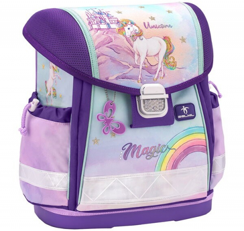 Lány hátizsákok - Belmil Ghiozdan Ergonomic Rainbow Unicorn Magic