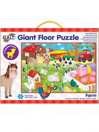 Háziállat figurák - Galt-Giant-Floor-Puzzle-Ferma-30-piese