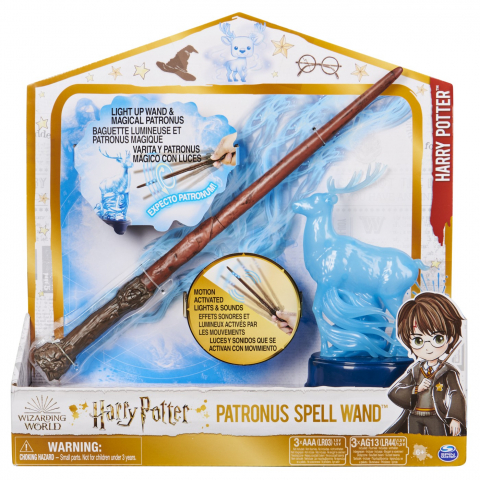 Játékok életkor szerint - Harry Potter Wizarding World Patronus Spell Wand Bagheta  Lui Harry 33Cm