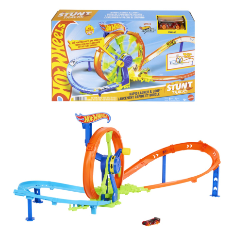 Mattel-Hot Wheel Stunt Tracks Cursa Lansare Rapida In Bucla [6]