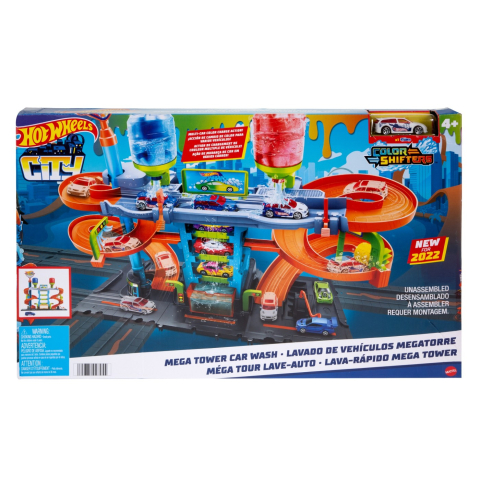 Jucarii educative - Mattel-Hot Wheels Mega Spalatoria
