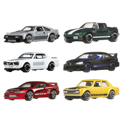Hot Wheels Silver Series Set 6 Masinute Metalice Tematica Japoneza [2]