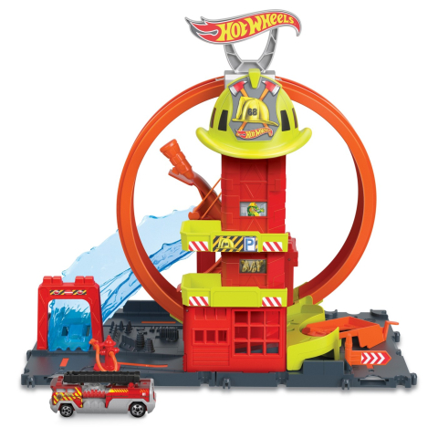 Hot Wheels Statia De Pompieri Super Loop [1]