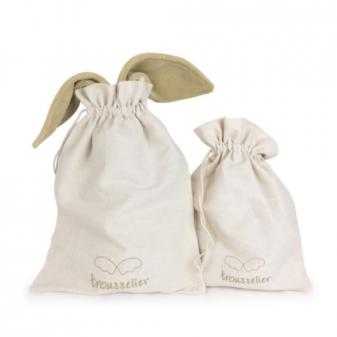 Iepure muzical bumbac organic - 25 cm Portocaliu [1]