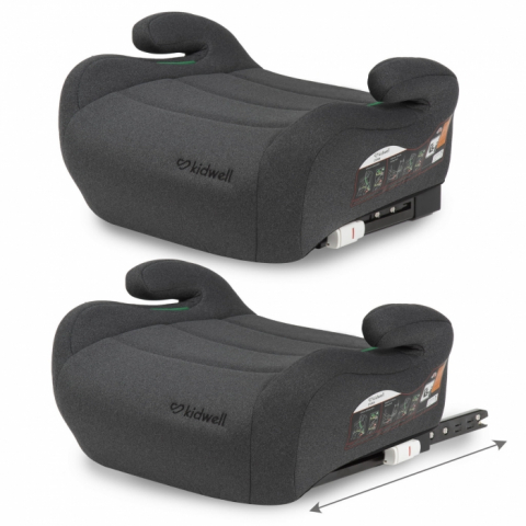 Inaltator auto 125-150 cm cu ISOFIX Kidwell Ovan - Gray [3]