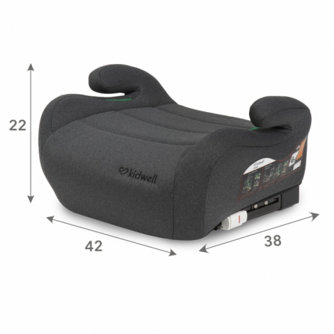 Inaltator auto 125-150 cm cu ISOFIX Kidwell Ovan - Gray [7]