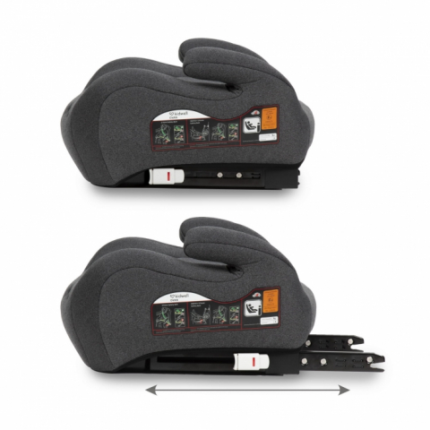 Inaltator auto 125-150 cm cu ISOFIX Kidwell Ovan - Gray [2]