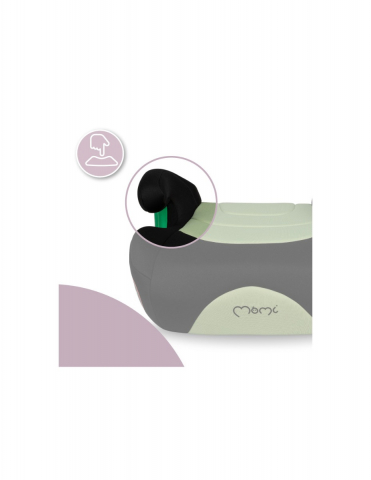 Inaltator auto cu isofix, i-size 135-150 cm , Momi Venko - Green [3]