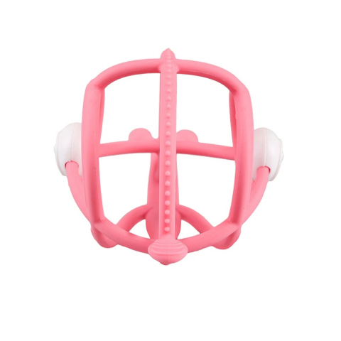 Inel Gingival din silicon Mombella 3 luni+, Melc - Pink [0]