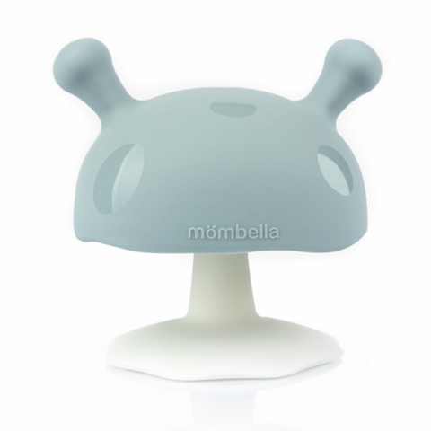 Jucarii 0-12 luni - Mombella-Inel Gingival Din Silicon, Mombella, CIupercuta Iron Green
