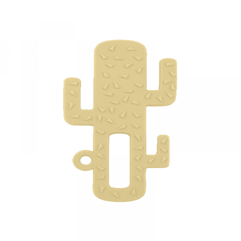 Jucarii 0-12 luni - Minikoioi-Inel gingival Minikoioi, 100% Premium Silicone, Cactus – Mellow Yellow