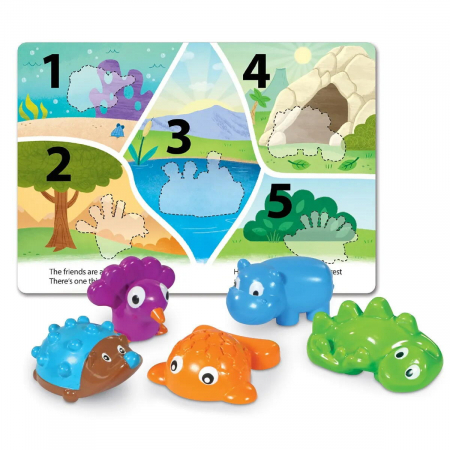 Cadouri copii 2 ani - Learning Resources Invatam culorile & numerele cu Spike si prietenii