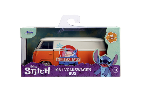 Oktató játékok - Jada Disney Stitch Autobuz Metalic Volkswagen Bus 1961 Scara 1 La 32