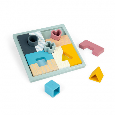 Oktató játékok - BIGJIGS Toys-Joc 2 in 1 mozaic