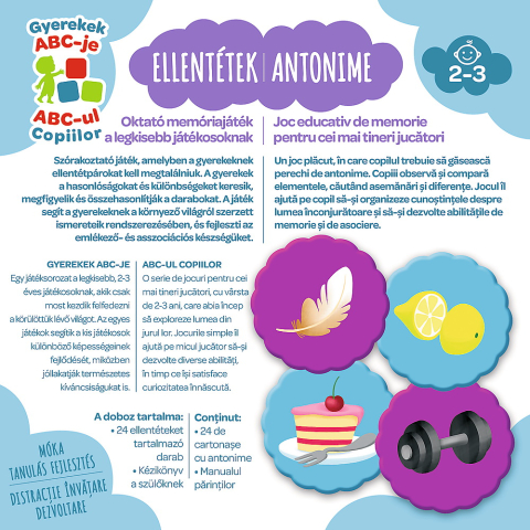 Trefl-Joc Antonime – Joc Educativ și Distractiv, Învățare prin Asociere de Cuvinte pentru Copii [4]