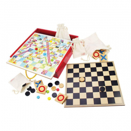 Játékok 3 éves kortól - BigJigs-Joc-clasic-4-in-1