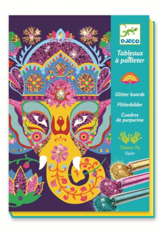 Ügyességi játékok - Djeco-Joc-creativ-cu-sclipici-Animale