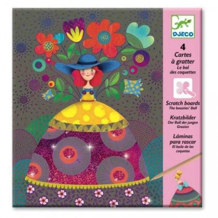 Ügyességi játékok - Djeco-Joc-creativ-de-razuit-Fete-frumoase