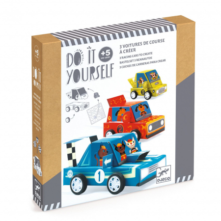 Oktató játékok - Djeco-Joc creativ DIY Grand Prix, Djeco