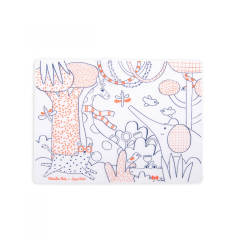 Moulin Roty-Joc creativ Plansa din silicon de colorat, Moulin Roty [4]