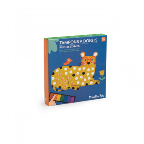 Lucru manual copii - Joc creativ Stampile cu degetele, Moulin Roty