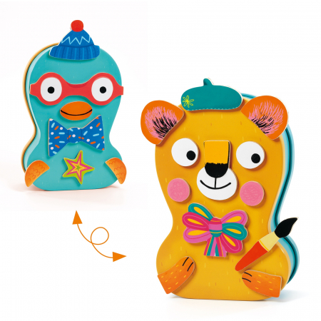 Jocuri si Jucarii Educative - Djeco-Joc-cu-magneti-Portanimo-Djeco-alege-cel-mai-simpatic-animal