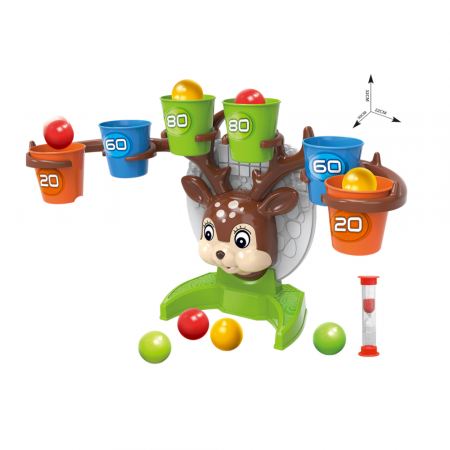 Jocuri interactive - Bufnitel Joc - Cursa cu bilute a cerbului