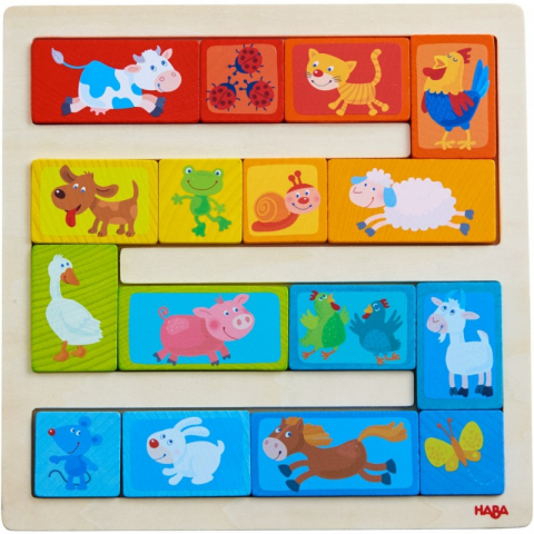 Játékok 3-5 éveseknek - Joc de aranjare - Parada animalelor, Haba