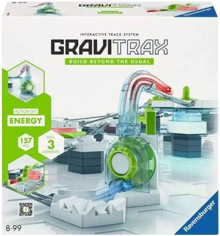 Oktató játékok - Joc de constructie Gravitrax Action Set Energy, set de baza cu 157 piese, multilingv incl. RO