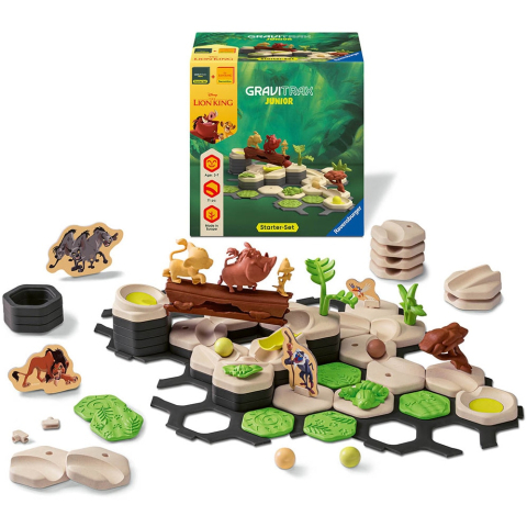 Ravensburger-Joc de constructie Gravitrax Junior - Lion King - Set de baza Gravitrax Junior + extensia Disney - Regele Leu [1]