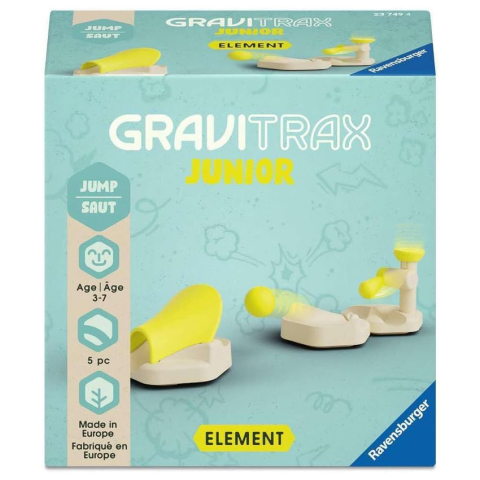 Jucarii educative - Ravensburger-Joc de constructie Gravitrax Junior - My Jump - Set de accesorii, Saritura