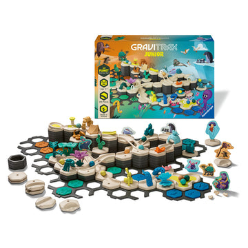 Játékok 3-5 éveseknek - Joc de constructie Gravitrax Junior pentru copii de la 3 ani - My Planet - Set de baza, Planeta