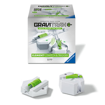 Jucarii 6-8 ani - Ravensburger-Joc de constructie Gravitrax Power - Switch&Trigger, Comutator si declansator electric, set de accesorii automat