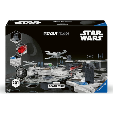 Jucarii educative - Ravensburger-Joc de constructie Gravitrax Star Wars Action Set Death Star, set de baza editia Disney - Razboiul Stelelor