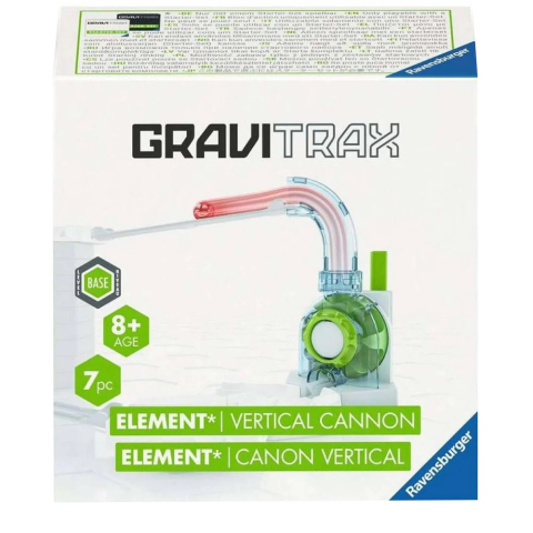 Jucarii educative - Ravensburger-Joc de constructie Gravitrax Vertical Cannon, set de accesorii, Tun Vertical