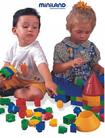 Miniland-Joc de constructii Kim Bloc Circular Miniland 160 buc [1]