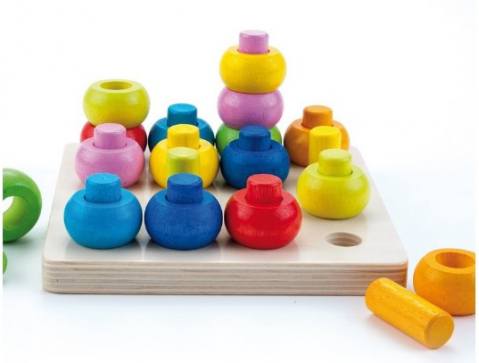 Játékok 0-12 hónaposoknak - Joc de indemanare sa potrivim cercurile - Andreu Toys