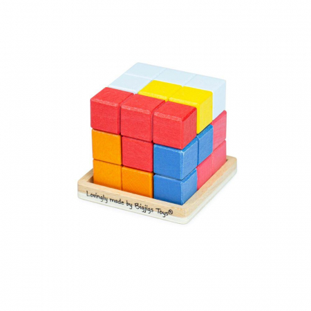 Oktató játékok - BigJigs-Joc-de-logica-Cub-3D
