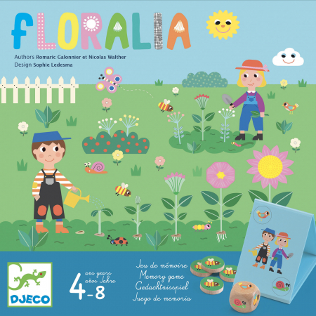 Memóriajátékok - Djeco-Joc de memorie Djeco, Floralia