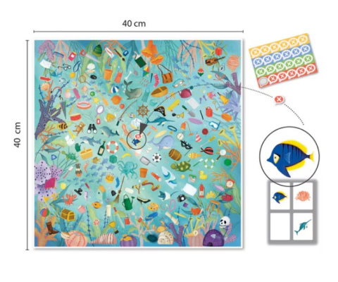 Oktató játékok - Joc de observare Salvati Oceanul, Apli Kids, 3 ani+